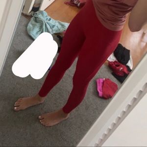 Lululemon red 28” leggings